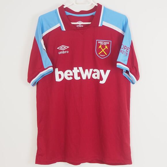 West Ham United Football Club Declan Rice Premiere League Home Jersey Men XL - Picture 1 of 8